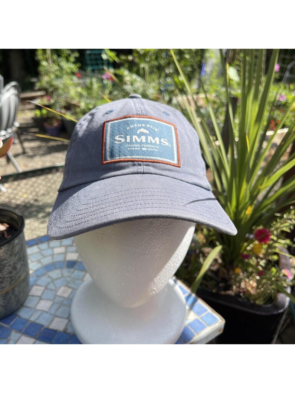Simms Single Haul Patch Fishing Hat Cap - Blue New